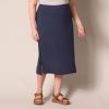 Women's Pull-On Knit Midi Skirt (Available in Plus Size)