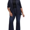 PLUS SIZE WEST END DARK DENIM JACKET