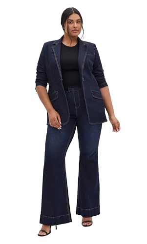 PLUS SIZE WEST END DARK DENIM JACKET