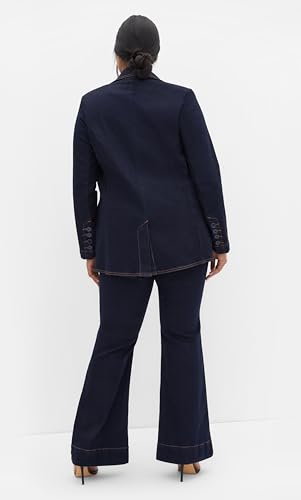 PLUS SIZE WEST END DARK DENIM JACKET