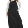 Women's Plus Size Maxi Dress - Pinafore