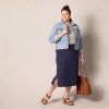 Women's Pull-On Knit Midi Skirt (Available in Plus Size)