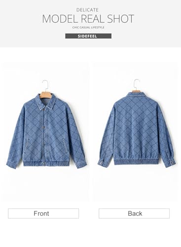 Women's Jean Jacket Long Sleeve Zimbaplatinum Overszied Denim Jackets Shacket Coat Fashion Spring Outfits 2025