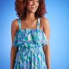 Sleeveless Square Neck Tiered Maxi Ruffle Detail | Summer Dresses for Women