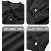 41i9zRsuRRL.jpg Takaneo Womens Denim Jacket Peter Pan Collar Cute Cropped Long Sleeve Shirts Jean Coat with Pockets