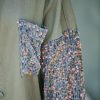 Womens Denim Jacket 2025 Sequin Patchwork Long Sleeve Jackets Top Button Front Oversized Denim Shacket