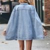 Denim Jacket for Women Poncho Cape Style Jean Jackets Loose Outerwear
