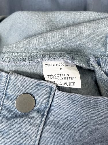 51YXJcd35L.jpg Women's High Waist Long Denim Skirt Button Down Swing A-Line Jean Maxi Skirt with Pockets