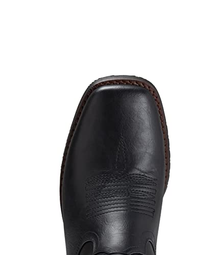 Cowboy Boots For Men Wide Foot Square Toe Western Boots with Classic Embroidered Durable Slip on Boots