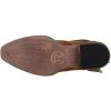 Womens Willa Embroidery Snip Toe Casual Boots Ankle Low Heel 1-2" - Brown