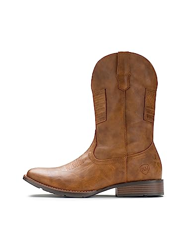 31AH39b2i8L.jpg Cowboy Boots For Men Wide Western Boot Traditional American Flag Retro Square Toe Country Work Boots