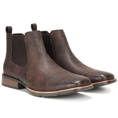 Cowboy Boots For Men Ankle Boots Western Boot Casual Dress Slip On Chelsea Men