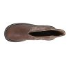 Womens Chunk Rider Embroidery Round Toe Casual Boots Ankle Low Heel 1-2" - Brown
