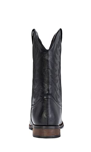 Cowboy Boots For Men Wide Foot Square Toe Western Boots with Classic Embroidered Durable Slip on Boots