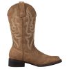 Square Toe Cowboy Boots for Women Cowgirl Boots Wide Calf Riding Western Boots
