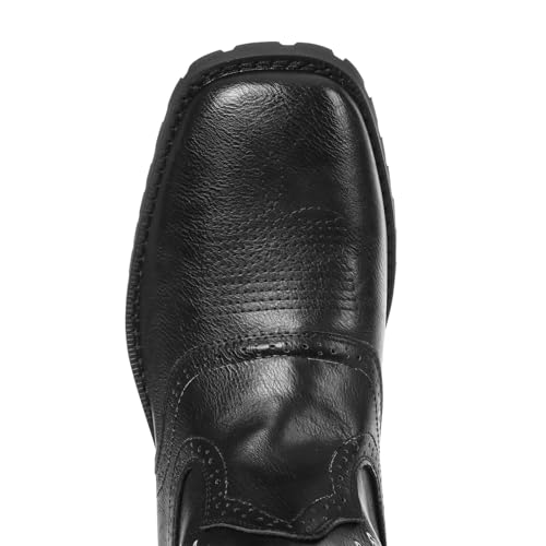 Cowboy Boots for Men Square Toe Embroideried Western Boots Traditional Country Boots Durable Work Boots