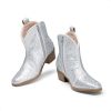 Girls Cowgirl Cowboy Rhinestone Boots Ankle Low Heel Dress Booties