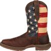Men's Patriotic Pull-On Western Flag Boots