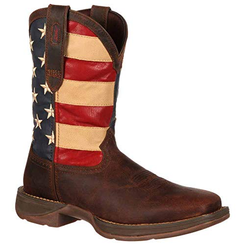 Men's Patriotic Pull-On Western Flag Boots