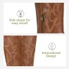 Women's Cowboy Boots Embroided Western Cowgirl Boots Square Toe Knee High Pull on Wide Calf Shoes with Inside Zipper