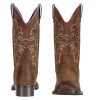Ladies Western Square Toe Cowboy Boots For Women Wide Calf Cowgirl Boots