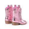 Girls Cowgirl Boots Cowboy Boots with Low Heel Western Embroidered Fashion Mid Calf Shoes for Toddler/Little Kid/Big Kid