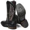 Cowboy Boots for Men Square Toe Embroideried Western Boots Traditional Country Boots Durable Work Boots