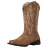 Square Toe Cowboy Boots for Women Cowgirl Boots Wide Calf Riding Western Boots