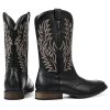 Cowboy Boots for Men Square Toe Embroideried Western Boots Traditional Country Boots Durable Work Boots