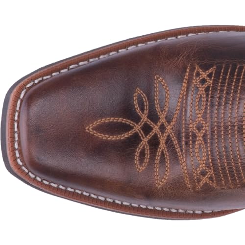 Mens Breakout Square Toe Casual Boots Mid Calf - Brown