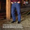 Temple 10" Roper Cowboy Boots for Men - Durable Pull-On Round Toe Cowhide Boots with Covered Cushion Insole and Triple-Density