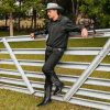 Cowboy Boots for Men Square Toe Embroideried Western Boots Traditional Country Boots Durable Work Boots