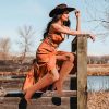 Knee High Cowboy Boots for Women Pointed Toe Chunky High Heels Pull-on Embroidered Boots Western Boots Wide Calf Cowgirl Boots