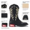 Toddler Cowboy Boots for Boys Girls Cowgirl Boots Light Up Kids Western Boots for Toddler/Little Kid
