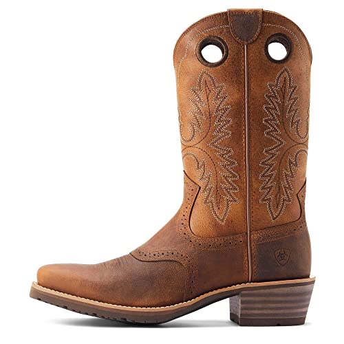 mens Hybrid Roughstock Square Toe Waterproof Cowboy Boot
