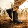 Cowboy Work Boots for Men Waterproof Square Toe Leather Western Boots Puncture Resistant Indestructable Steel Toe Safety Boots