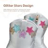 Toddler Cowboy Boots Cowgirl Boots for Girls Little Kids Western Booties with Side Zipper Round Toe Horse Riding Shoes with