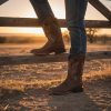 Western Boots For Men - Mens Square Toe Cowboy Boot, Oil/Slip Resistant, Durable Fashionable Classic Pull on 10 Inch Mid-Calf