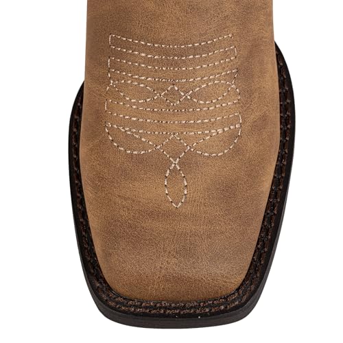 Square Toe Cowboy Boots for Women Cowgirl Boots Wide Calf Riding Western Boots