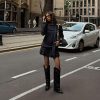 Women's Shark Studded Fold Over Knee High Boots Tall Pull-on Snip Toe Cowboy Cowgirl Slouch Boot Dress