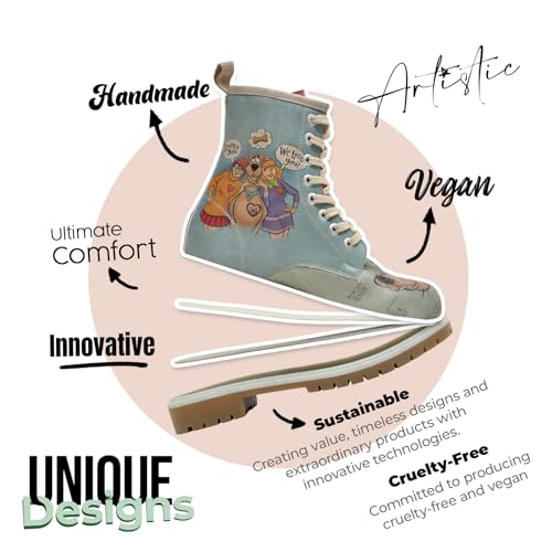 Long Boots for Women – Vegan Leather and Unique Design Womens Winter Boots, Comfortable and Stylish Womens Boots
