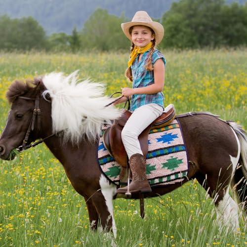 Kids Cowboy Boots Girls Cowgirl Boots Square Toe Boys Western Boots for Toddler/Little Kid/Big Kid