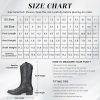 Cowboy Boots For Women Western Boots Cowgirl Boots Pull On Pointy Toe Mid Calf Boots