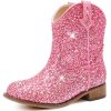Toddler Cowgirl Boots Glitter Girls Cowboy Boots Ankle Toddler Boot Little Kid Western Horse Riding Shoes Party Birthday Dress